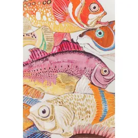 Kare DESIGN Wandbild 40 x 50 cm Fish Meeting 2tlg. Baumwolle Bunt