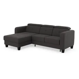 sit&more Ecksofa SIT & MORE "Belluci L-Form", grau (fango), B:247cm H:85cm T:170cm, Sofas, Ecksofa, inklusive Federkern, wahlweise mit Bettfunktion und Bettkasten