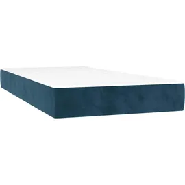 vidaXL Boxspringbett 100 x 200 cm Dunkelblau