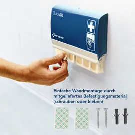 First Aid Only QuickAid Pflasterspender Pflasterstrips blau 90 St.