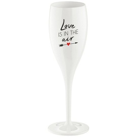Koziol Sektglas Cheers No.1 Love is in the air 100 ml mit Aufdruck