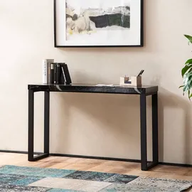 Wohnling Konsolentisch 120x40x76 cm Schwarz