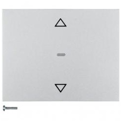 Berker Jalousie-Taste mit Aufdruck Symbol Pfeile (Aluminium)