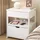 SoBuy Nachttisch FRG258-II-E-W 38 x 45 x 55 cm Weiß
