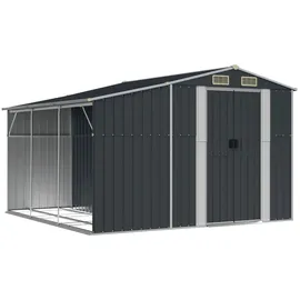 vidaXL Gerätehaus 277 x 279 x 179 cm anthrazit
