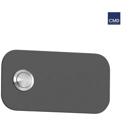 CMD Creative Metalldesign Klingelplatte, 11 x 6cm, abgerundete Ecken, IP44, Edelstahl pulverbeschichtet, anthrazit CMD-103-anthrazit