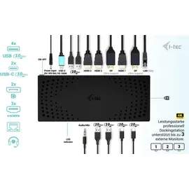 iTEC i-tec CATRIPLE4KDOCKPD2 USB-Hub