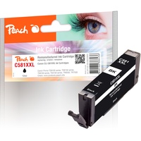 Peach Tintenpatrone XXL foto schwarz kompatibel zu Canon CLI-581XXLBK,