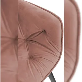 CLP Stuhl Tanna Samt rosa