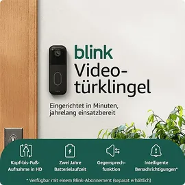 Blink Heimsicherheits-Starter-Set, Video-Türklingel + Überwachungskamera