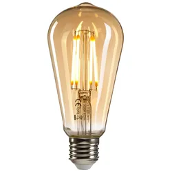 Edison LED E27 Lampe - Bernsteinglas