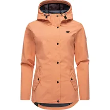 Ragwear leichte Damen Übergangsjacke mit Kapuze Margge Shell YOUMODO Peach Gr. XS (34), orange (pfirsich), Obermaterial: 100% Polyester.