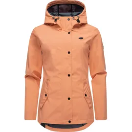 Ragwear leichte Damen Übergangsjacke mit Kapuze Margge Shell YOUMODO Peach Gr. XS (34), orange (pfirsich), Obermaterial: 100% Polyester.