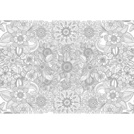 IDENA Ausmalposter Meditation 1 St. 59,4x84 cm weiß