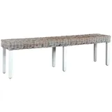 vidaXL Sitzbank 160 x 35 cm Weiß