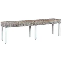 vidaXL Sitzbank 160 x 35 cm Weiß
