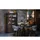 Woood Vitrine Exhibit 99 x 44 x 170 cm Schwarz