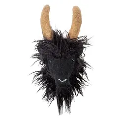 Kleiderhaken Tiermotiv Ziege schwarz 30 cm