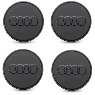 Audi 85H071006A Nabendeckel (4 Stück) schwarz
