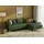 TRENDMANUFAKTUR Eckcouch Cord 2-Sitzer Grau