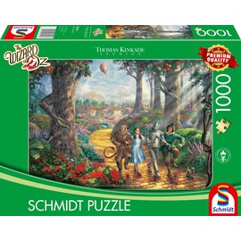 Schmidt Spiele Thomas Kinkade Der Zauberer von Oz Follow the Yellow Brick Road (58426)