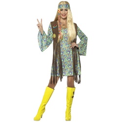 Smiffys Kostüm Hippie Chick, Voll das peacige Hippiekostüm! M