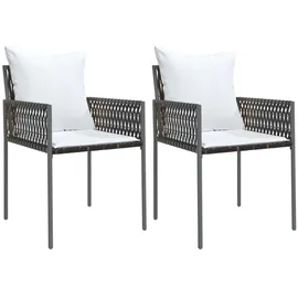vidaXL Gartenstuhl 54 x 61 x 83 cm braun 2 St.