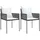 vidaXL Gartenstuhl 54 x 61 x 83 cm braun 2 St.