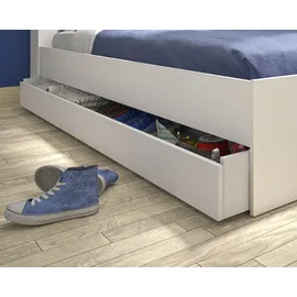Gami Stauraumbett Erwan 90 x 200 cm Eiche weiß
