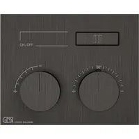 GESSI Hi-Fi Unterputz-Thermostat für 1 Verbraucher - Metall schwarz