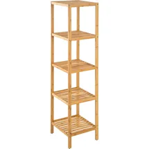 Tectake Bambus Standregal 5 Böden 33x33x141cm