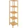 Tectake Bambus Standregal 5 Böden 33x33x141cm