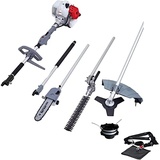Ikra mogatec IKRA Gartenpflege Set Multitool IBKH 33 Benzin 4in1: Freischneider Rasentrimmer Entaster Heckenschere inkl. Verlängerung