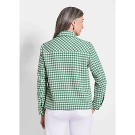 GOLDNER Blazer mit Hahnentrittmuster Grün 46