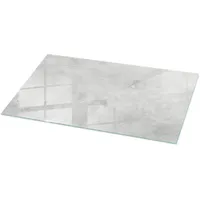 Tulup Tischplatte, Grau, Weiß, Glas, 120x60x0.4 cm, Esszimmer, Tische,