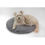 LOOPdogs Hundekorb KUSCHELINSEL - rundes Hundekissen grau 100 cm