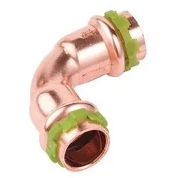 Buderus Logafix Kupfer Bogen 90 Grad Innen/Innen 15mm mit V-Kontur 7738327082