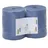 Plock GmbH 2 Putztuchrollen Industrie 3-lagig, a`500 Abrisse 26 x 36cm, blau