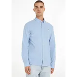 Tommy Hilfiger Slim Stretch Oxford Langarmhemd Perfume Blue 2XL