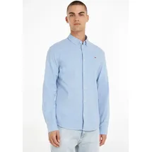 Tommy Hilfiger Slim Stretch Oxford Langarmhemd Perfume Blue 2XL