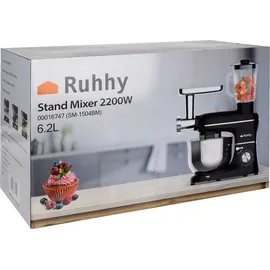 ruhhy Küchenmaschine 6,2 l Schwarz