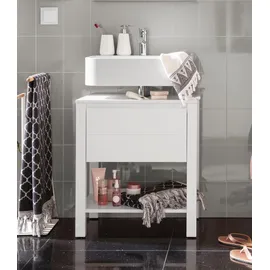 Home Affaire Waschbeckenunterschrank »Kaika«, Breite 60 cm, weiß