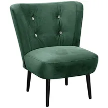 58 aufm Kessel Cocktailsessel Kayleigh Samtvelours 68 x 80 x 69 cm Grün mit Relax-Funktion