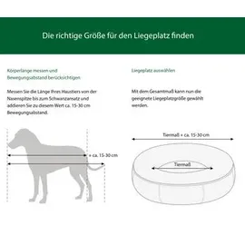 Nobby Hundebett Paw Ø 90 x 24 cm braun