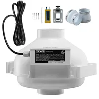 Vevor 98-114mm Lüftersystem-Kit 260CFM Inline-Kanalventilator
