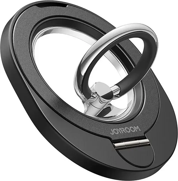 JOYROOM JR-ZS420 Magnetic Ring Holder-black New dual ring magnetic phone holder MagSafe magnetic suitable for IPHONE16/15/14 Samsung desktop high-end car holder iPhone ring buckle adsorption