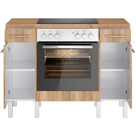OPTIFIT Küchenzeile Lilly 120 cm braun