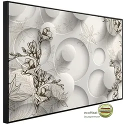 papermoon Infrarotheizung »EcoHeat - Muster mit Blumen«, Matt-Effekt - bunt