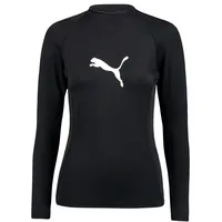Puma Damen-rashguard Mit Langen Ärmeln - Black L