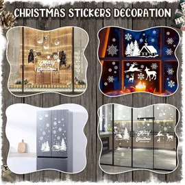 luxuskollektion Fensterbilder Weihnachten Schneeflocken Selbstklebend 9